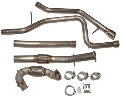 Passat TDI (12-14) Max Performance Exhaust Kit (tuning required, not included) High Flow Cat Image 0