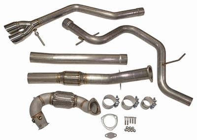 Sportwagen TDI (09-14) Max Performance Exhaust Kit (tuning required, not included) High Flow Cat Image 0