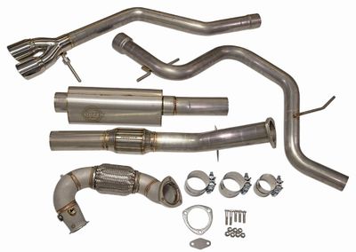 Sportwagen TDI (09-14) Max Performance Exhaust Kit (tuning required, not included) Cat & Resonator Image 0