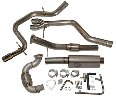 Jetta TDI (2015 Sedan) Max Performance Exhaust Kit(tuning required, not included) Cat & Resonator Image 0