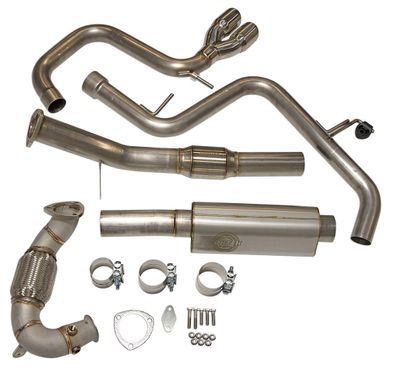 Golf TDI (09-14) Max Performance Kit (tuning required, not included) Cat & Resonator Image 0